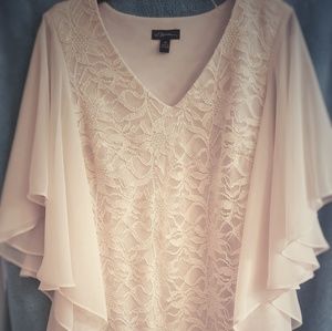 White lace dress. Short cocktail style.